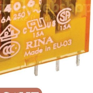 رله کتابی 24VAC تک کنتاکت 16 آمپر فیندر مدل 40.61.8.024.0000