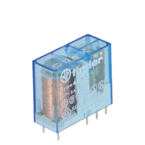 رله کتابی 12vDC دو کنتاکت 8 آمپر فیندر مدل 40.52.9.012.0000