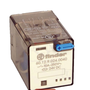 رله 24VDC دو کنتاکت 10 آمپر فیندر مدل 60.12.9.024.0040