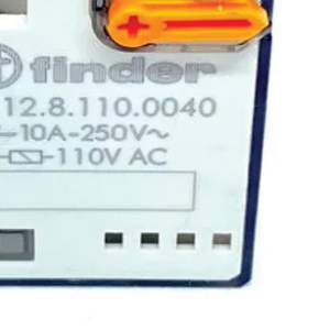 رله 110VAC دو کنتاکت 10 آمپر فیندر مدل 60.12.8.110.0040