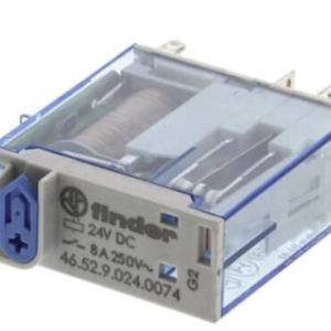رله 24VDC دو کنتاکت 8 آمپر فیندر مدل 46.52.9.024.0074