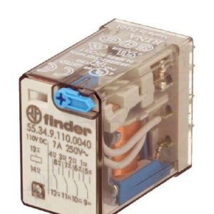 رله 110vDC چهار کنتاکت 7 آمپر فیندر مدل 55.34.9.110.0094