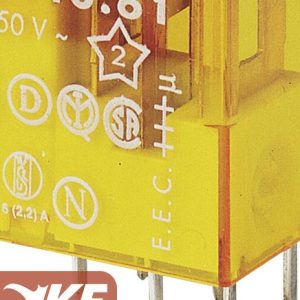 رله کتابی 48VAC تک کنتاکت 16 آمپر فیندر مدل 40.61.8.048.0000