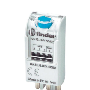تایمر 24VDC مولتی فانکشن قابل نصب روی پایه رله فیندر مدل 86.30.0.024.0000