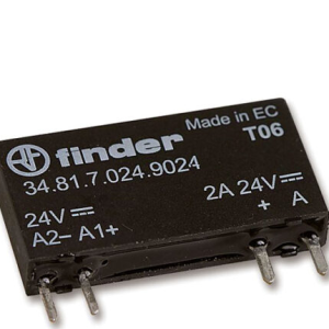 رله SSR پی‌ال‌سی 24VDC به 24VDC یک باز 2 آمپر فیندر مدل 34.81.7.024.9024