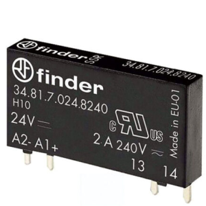 رله SSR پی‌ال‌سی 24VDC به 230VAC یک باز 2 آمپر فیندر مدل 34.81.7.024.8240